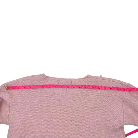 Dana Scott Womens Vintage Pink Pearl Lambswool Rabbit Hair Coquette Sweater Sz M - Picture 14 of 14
